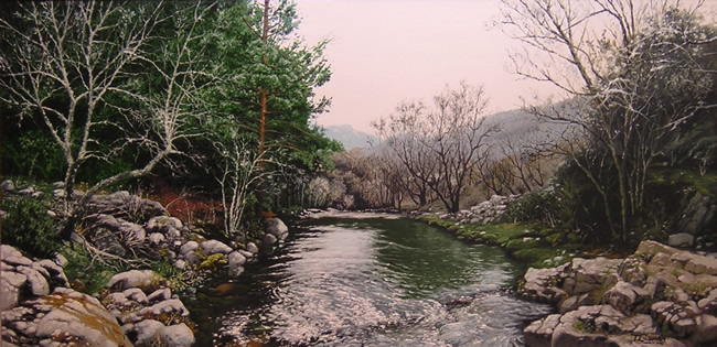 pintura de paisaje por Tomas Guzman